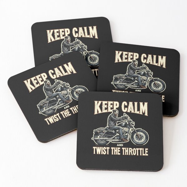 Item preview, Vintage Classic Biker - Keep Calm & Twist Throttle Bike Lovers designed and sold by CG Studio.