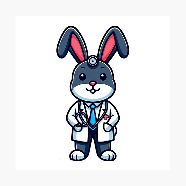 Item preview,  Cute Doctor Bunny Clipart designed and sold by SnuggleSafari.