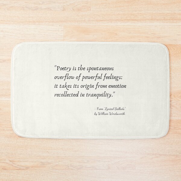 Item preview, A Quote about Poetry from "Lyrical Ballads" by William Shakespeare designed and sold by Poemit.