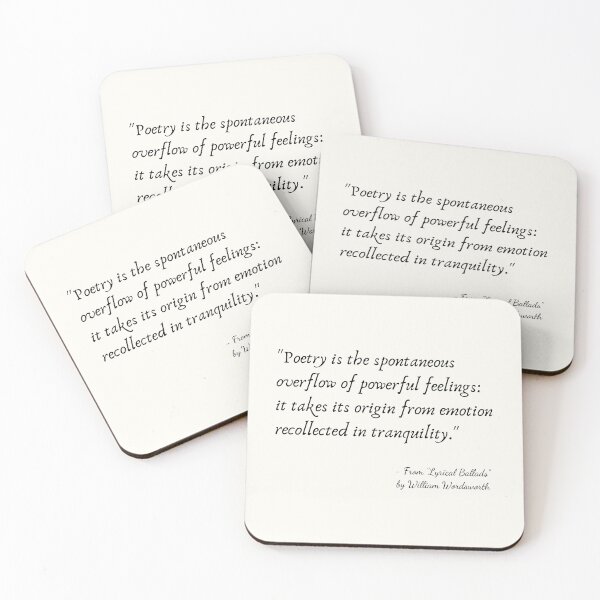 Item preview, A Quote about Poetry from "Lyrical Ballads" by William Shakespeare designed and sold by Poemit.