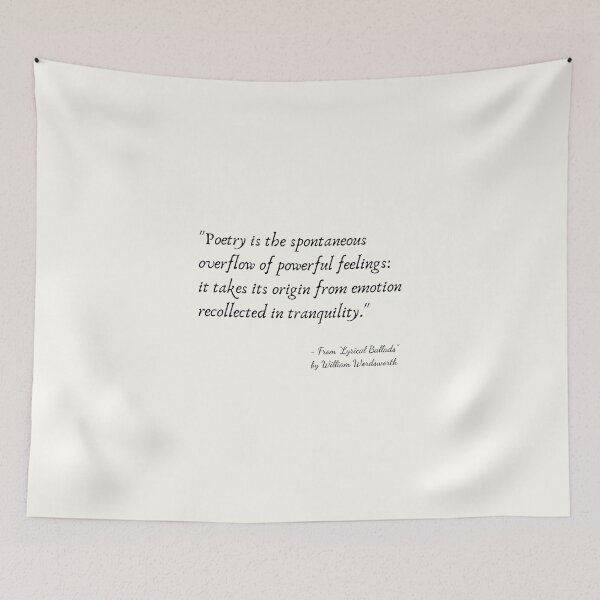 Item preview, A Quote about Poetry from "Lyrical Ballads" by William Shakespeare designed and sold by Poemit.