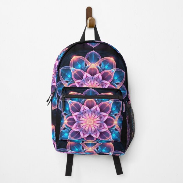Item preview, Crystallography Lilly flower in shades of pink and blue designed and sold by dcrc.