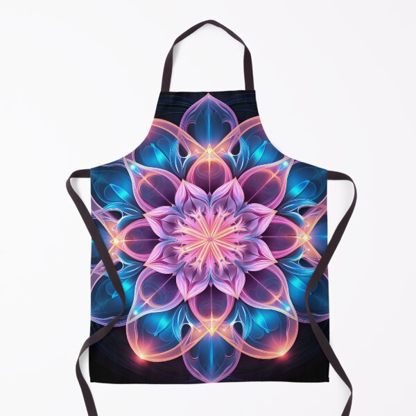 Item preview, Crystallography Lilly flower in shades of pink and blue designed and sold by dcrc.
