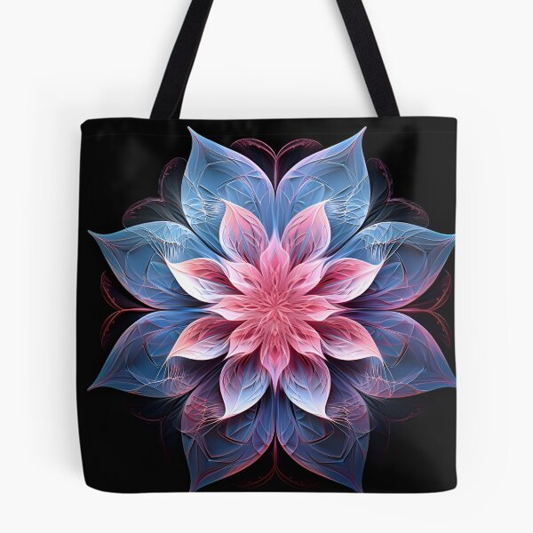 Item preview, Crystallography Lilly flower in shades of pink and blue designed and sold by dcrc.