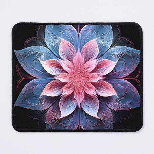 Item preview, Crystallography Lilly flower in shades of pink and blue designed and sold by dcrc.
