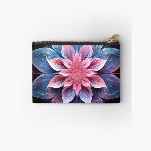 Item preview, Crystallography Lilly flower in shades of pink and blue designed and sold by dcrc.
