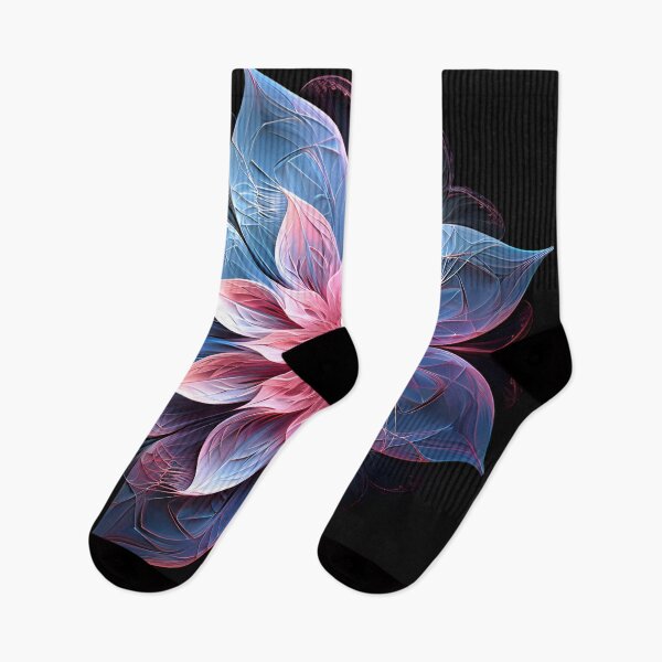 Item preview, Crystallography Lilly flower in shades of pink and blue designed and sold by dcrc.