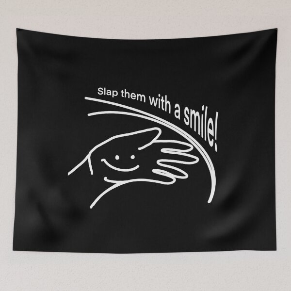 Item preview, Joyful Defiance - 'Slap Them With a Smile' Graphic Design designed and sold by SmartDesignByBB.