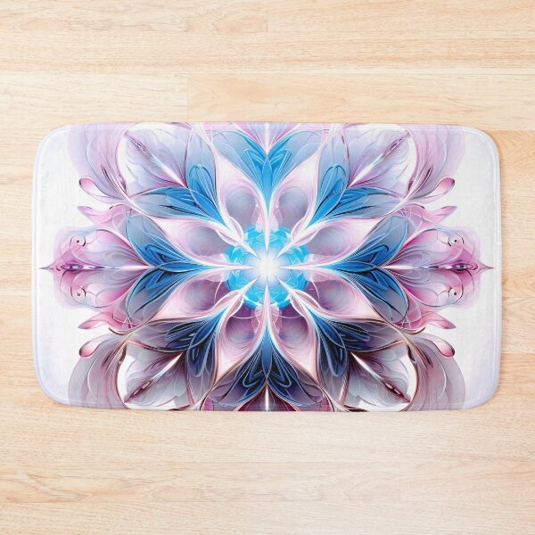 Item preview, Crystallography Lilly flower in shades of pink and blue designed and sold by dcrc.
