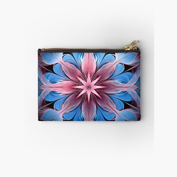 Item preview, Crystallography Lilly flower in shades of pink and blue designed and sold by dcrc.