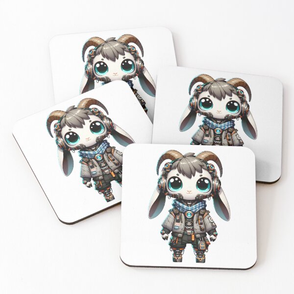 Item preview, Cute Cyberpunk Robot Goat! designed and sold by kukamatsu.