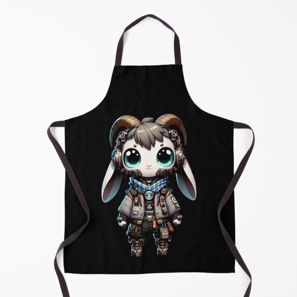 Item preview, Cute Cyberpunk Robot Goat! designed and sold by kukamatsu.
