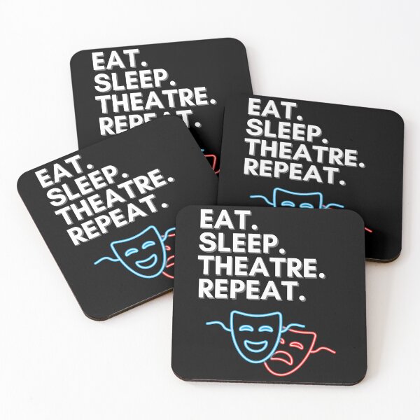 Artikelvorschau, Essen. Schlafen. Theater. Wiederholen. entworfen und verkauft von BAZART-CREATION.