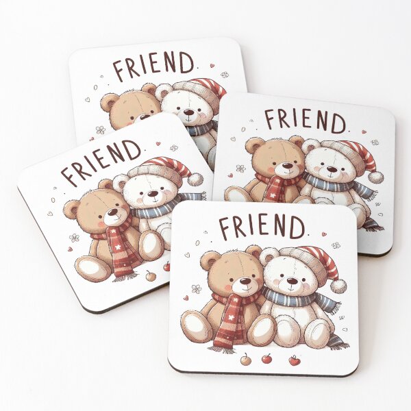 Item preview, "Sweet Teddy Bear Friendship: Playful Illustration with Cute Details" designed and sold by Huycao211.