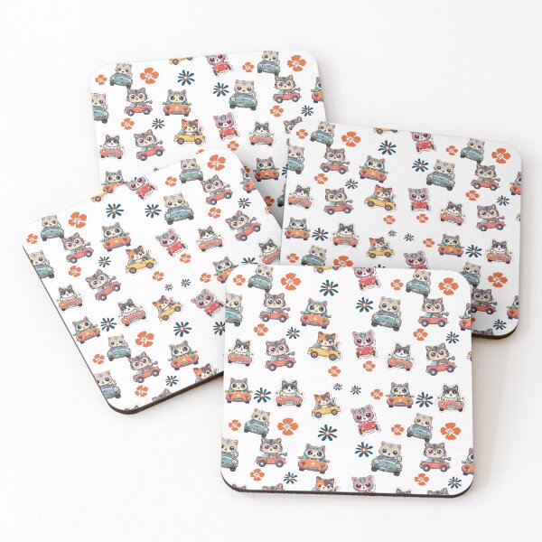 Item preview, Cute Cats in Cars All Over Print designed and sold by EasyPrints337.