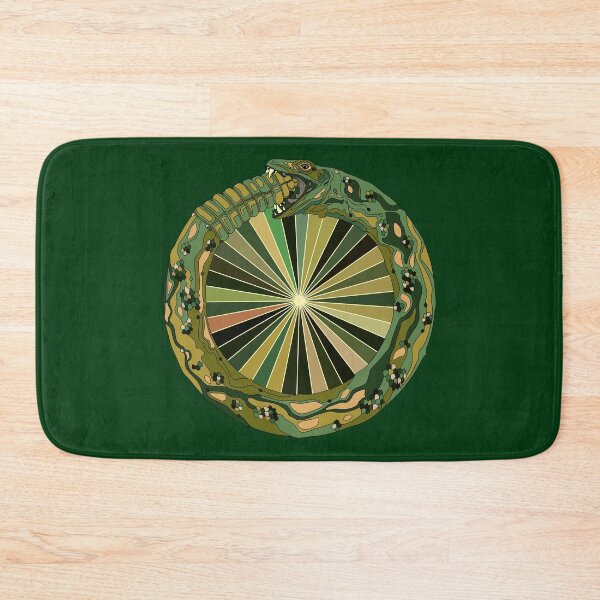 Item preview, Ouroboros green with rays designed and sold by O Grimley.