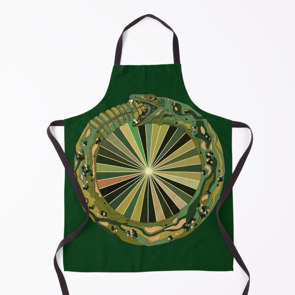 Item preview, Ouroboros green with rays designed and sold by O Grimley.