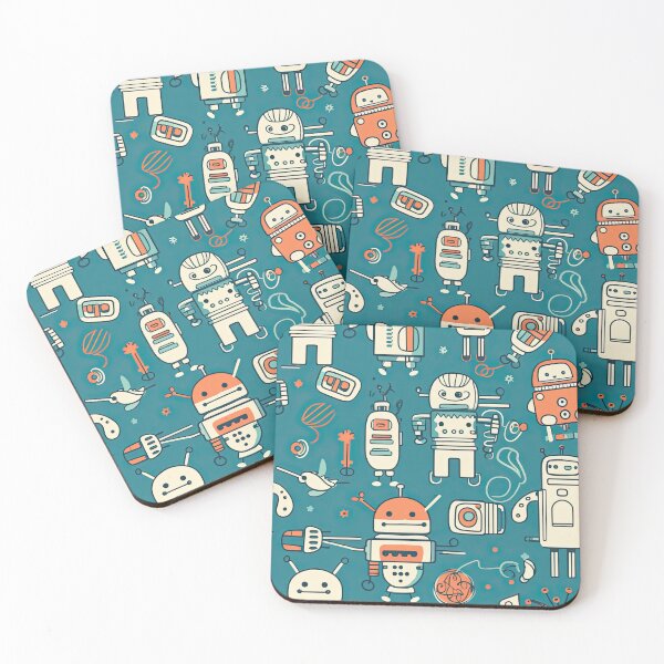 Item preview, Funky Little Robots designed and sold by ArtyArtArtist.