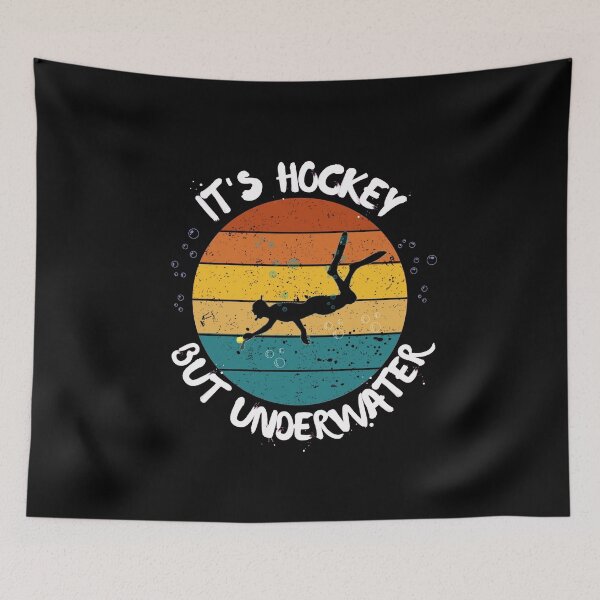 Item preview, Its Hockey, but underwater (Octopush rvintage sunset) designed and sold by Kei-O-kay.