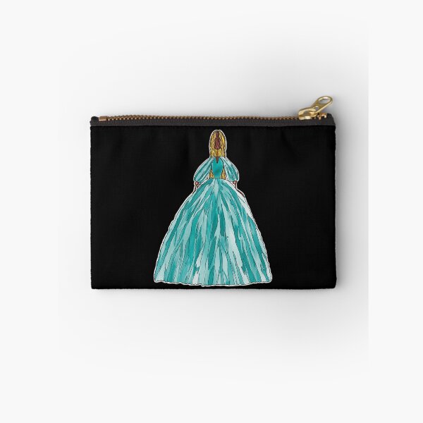 Item preview, Ethereal Sea Green Tulle Evening Gown designed and sold by Rohvanah The Drawn Doll.