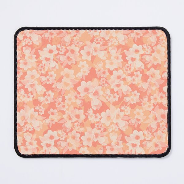 Item preview, Pantone color of the year 2024 peach fuzz floral designed and sold by ExtraCaffeine.