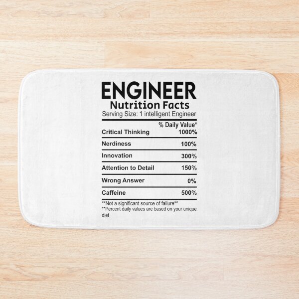 Item preview, Engineer Nutrition Facts designed and sold by Anniebuh.