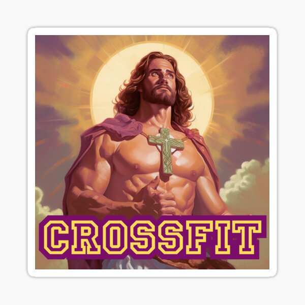 Funny Jesus Christian Weight Lifting by Hoornbeek, William