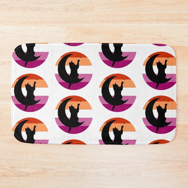 Item preview, Lesbian Pride Moon Cat designed and sold by ashstash.