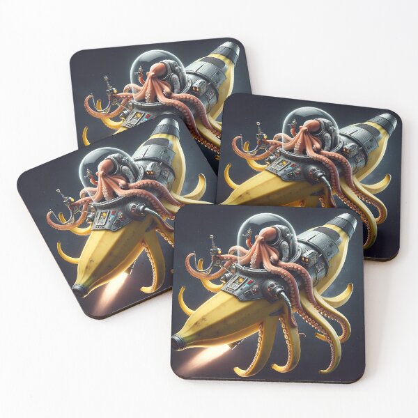 Item preview, Spacefaring Octopus: Galactic Banana Vessel Voyage designed and sold by CreationP.