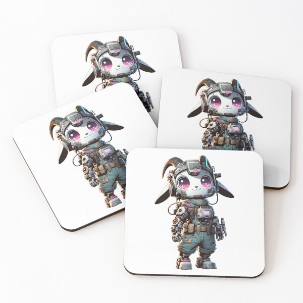 Item preview, Cute Cyberpunk Robot Goat! designed and sold by kukamatsu.