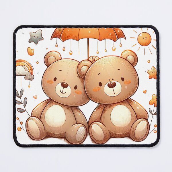 Item preview, "Sweet Teddy Bear Friendship: Playful Illustration with Cute Details" designed and sold by Huycao211.