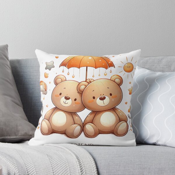 Item preview, "Sweet Teddy Bear Friendship: Playful Illustration with Cute Details" designed and sold by Huycao211.