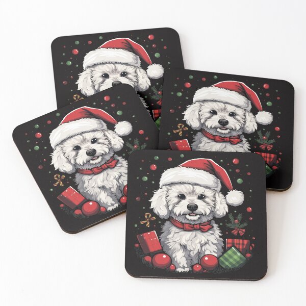 Item preview, Christmas Bichon Frise designed and sold by creativellashop.