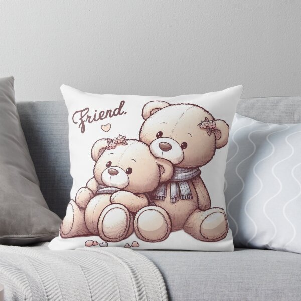 Item preview, "Sweet Teddy Bear Friendship: Playful Illustration with Cute Details" designed and sold by Huycao211.