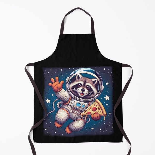Item preview, Racoon Eating Pizza in space. designed and sold by peanut tee.