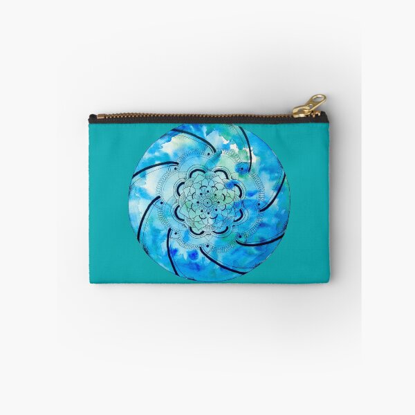 Item preview, Blue Mandala Swirl Watercolour designed and sold by Cara Archer.