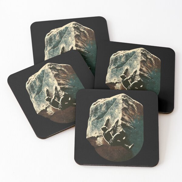 Item preview, Vintage Climber - Retro Style Bouldering Illustration designed and sold by Retro Travel Design.