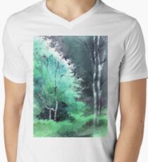 Go Green Men's V-Neck T-Shirt