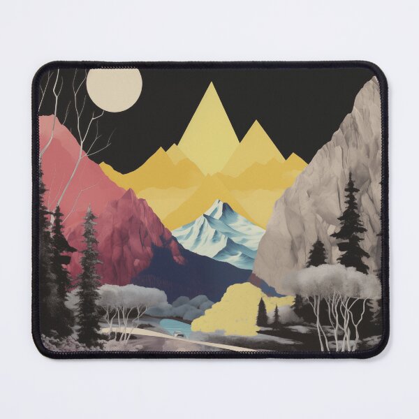 Item preview, Negative Effect Collage Style Landscape of Nature and Mountains designed and sold by Je-we.
