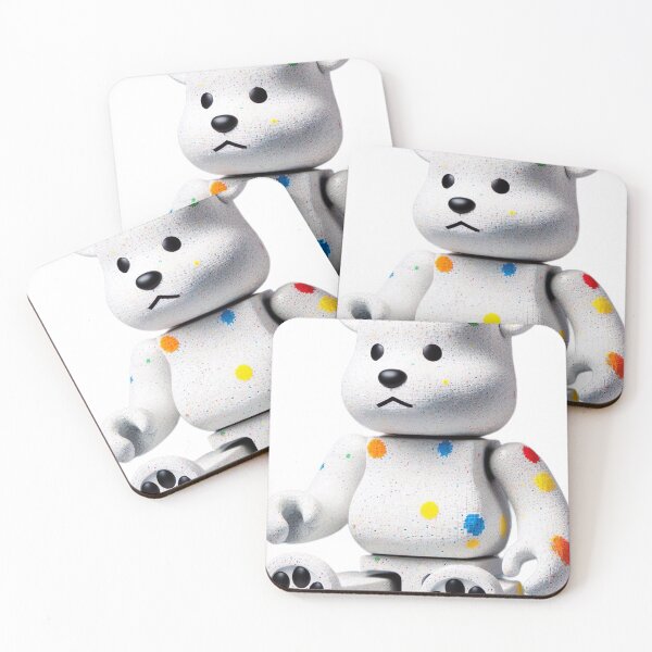 Item preview, "Multicolored Bearbrick Transformation: Captivating White Palette Illustration" designed and sold by Huycao211.