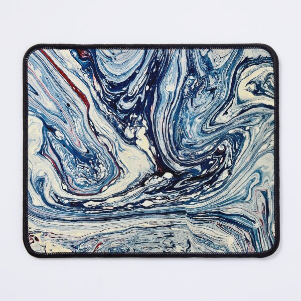 Item preview, Marbled book endpaper blue tones designed and sold by Ponted.