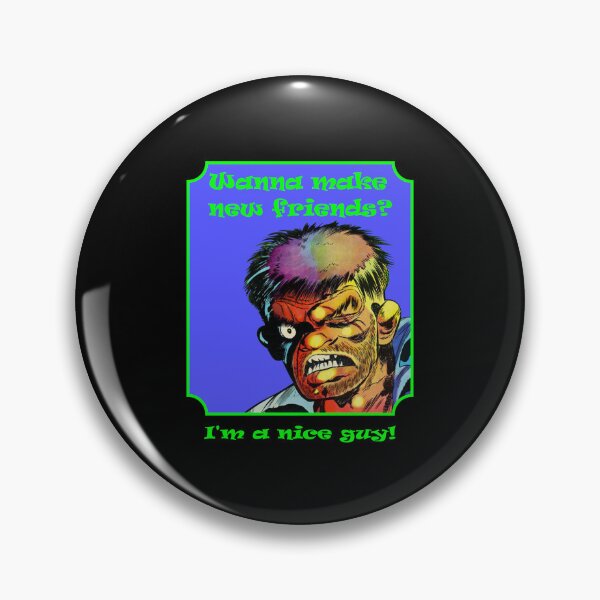 Item preview, Wanna make new friends? - Vintage horror comic cover designed and sold by Alex Starcatcher.