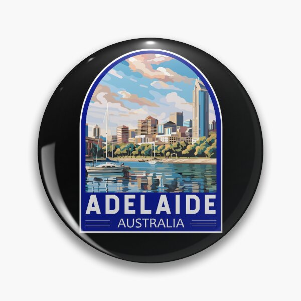Item preview, Adelaide Australia Travel Art Emblem designed and sold by KrisSidDesigns.