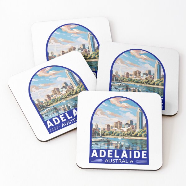 Item preview, Adelaide Australia Travel Art Emblem designed and sold by KrisSidDesigns.