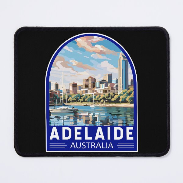 Item preview, Adelaide Australia Travel Art Emblem designed and sold by KrisSidDesigns.
