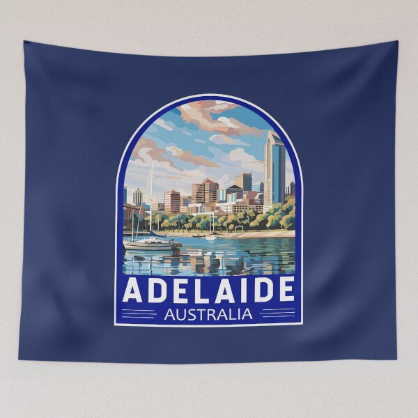 Item preview, Adelaide Australia Travel Art Emblem designed and sold by KrisSidDesigns.