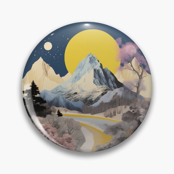 Item preview, Negative Effect Collage Style Landscape of Nature and Mountains designed and sold by Je-we.