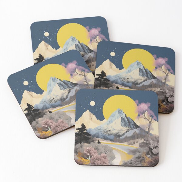 Item preview, Negative Effect Collage Style Landscape of Nature and Mountains designed and sold by Je-we.