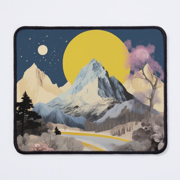 Item preview, Negative Effect Collage Style Landscape of Nature and Mountains designed and sold by Je-we.