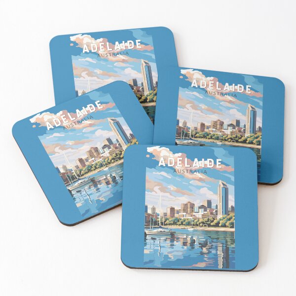 Item preview, Adelaide Australia Travel Art Vintage designed and sold by KrisSidDesigns.